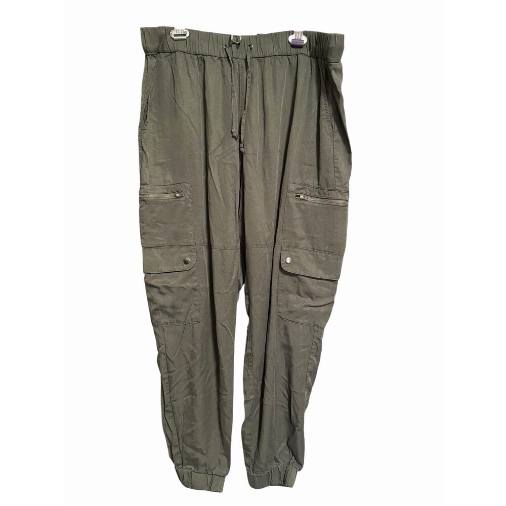 Banana Republic TENCEL™ Cargo Jogger Olive Green Size Lg Streetwear City Casual